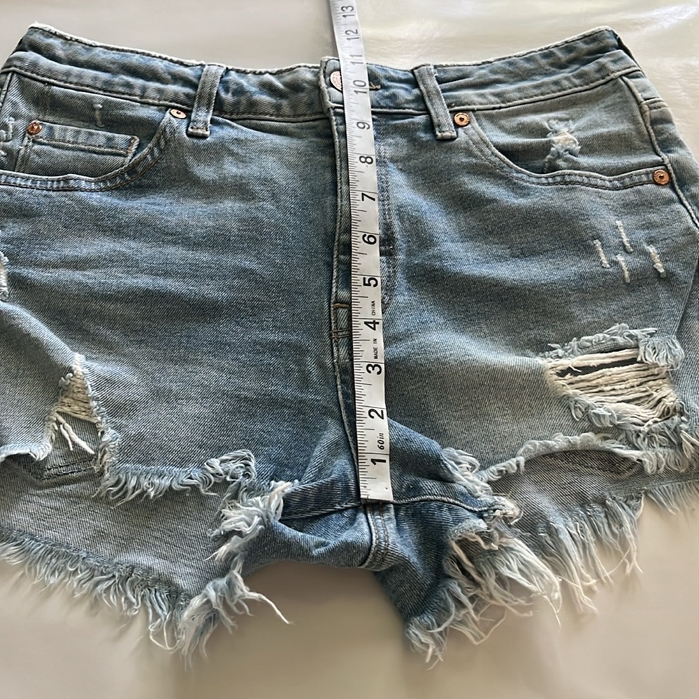 Mavi Jeans Cut Off High Rise Shorts Size 27 - Picture 6 of 16